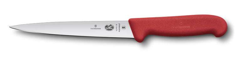 Filetovací nůž na ryby 18cm Flexible Victorinox 5.3701.18 červený