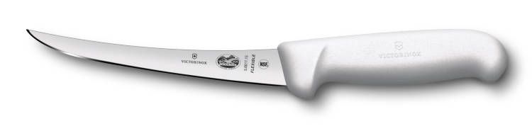Vykosťovací nůž 15cm Flexible Victorinox 5.6617.15 , řeznický se zahnutou čepelí, bílý, ohebný