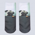 Ponožky s mopsem UeeCom - socks with pug - 1 pár vel. 36-39 Unisex