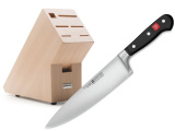 CLASSIC Nůž kuchařský 20 cm a Blok na nože světlý