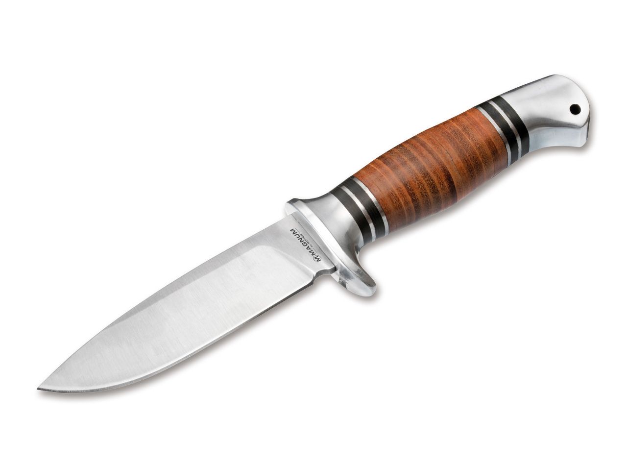 Dýka Böker Magnum Leatherneck Hunter 22cm 02MB726 , kožená , nůž lovecký , s pozdrem Böker - Solingen