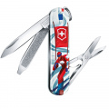 Kapesní nůž Victorinox Classic 0.6223.L2008 Ski race , lyžař , hory , sníh