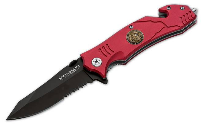Kapesní nůž Magnum Fire Fighter Rescue BÖKER 01LL470 - Nůž pro hasiče , hasičský nůž Böker - Solingen