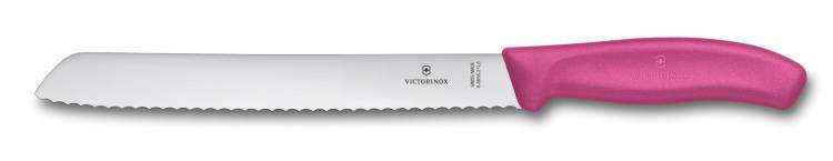 Kuchyňský nůž na chléb Victorinox 6.8636.21.L5 Classic color růžový