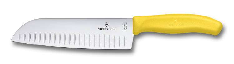 Kuchyňský nůž Santoku 17cm Victorinox 6.8526.17L8B Classic color žlutý