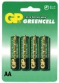 Tužkové baterie AA GP GreenCell Zinkové 4ks